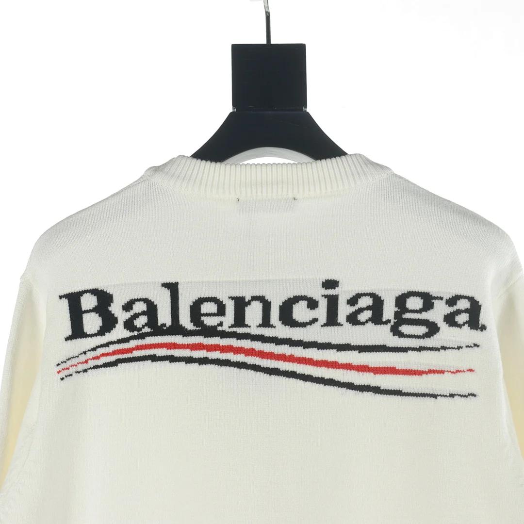 Balenciaga Political Campaign Knit Sweater (Pull en maille avec logo de campagne politique) – Black (2)