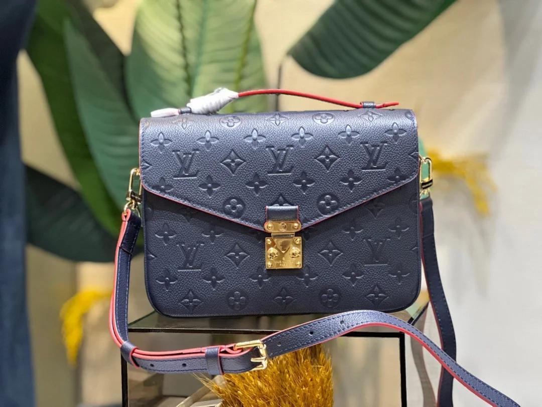 Louis Vuitton - Pochette Métis MM, coloris Marine Rouge /