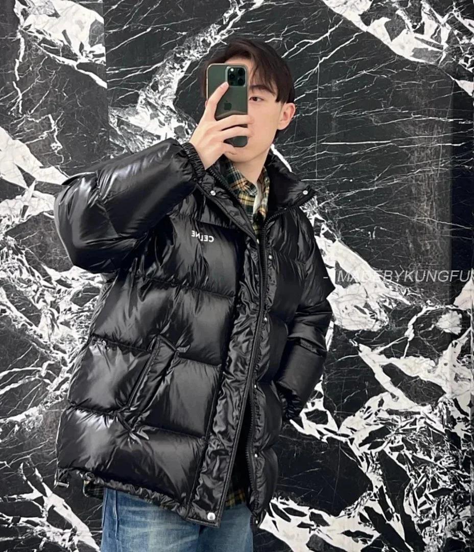 CELINE (by Hedi Slimane) Puffer Jacket in Light Nylon – Black (2)