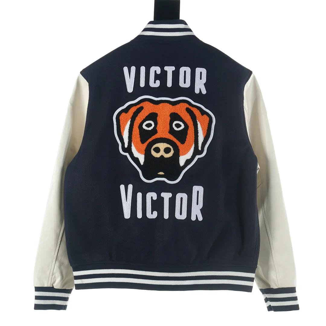 Human Made in collaboration with Victor Victor Worldwide (designed by NIGO for Steven Victor's media company). Victor Victor Varsity Jacket