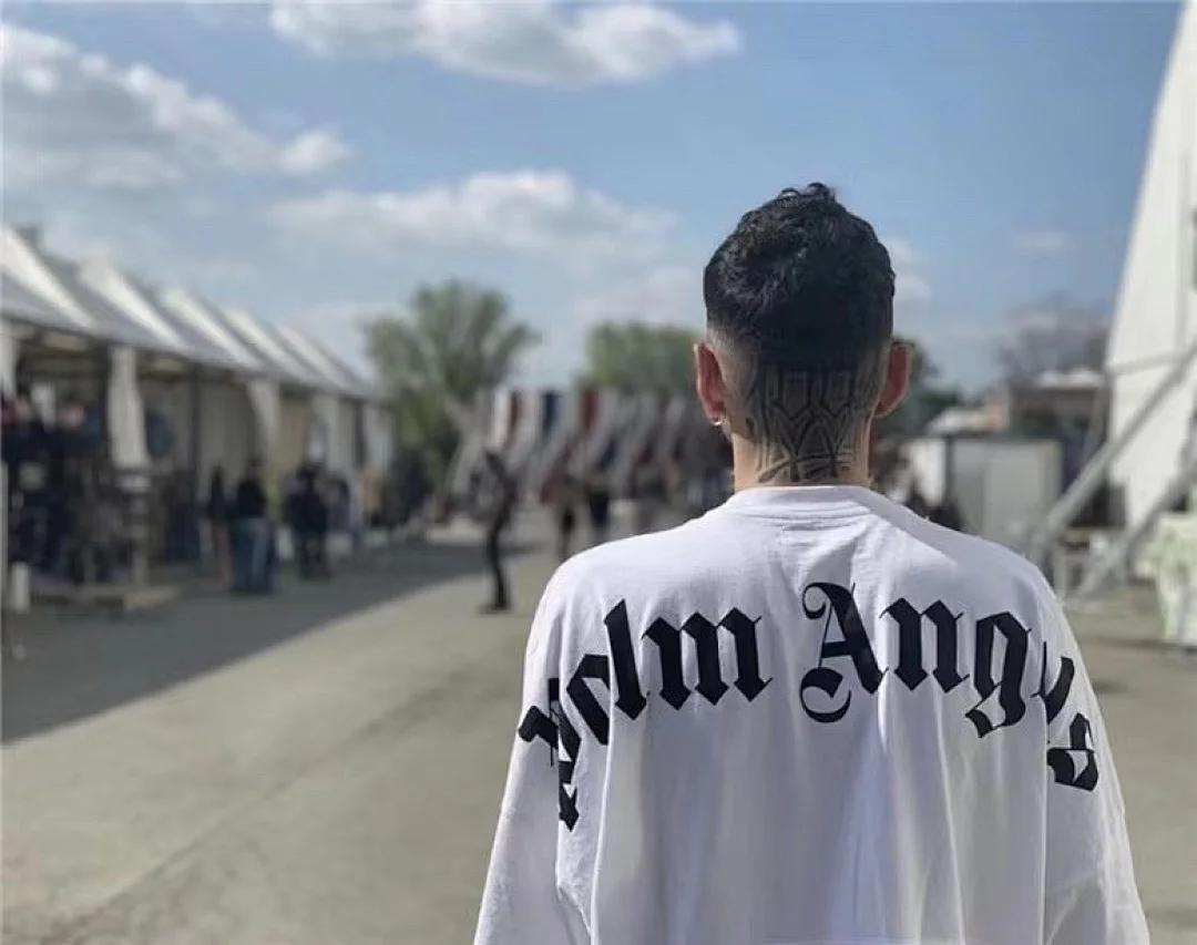 Palm Angels Classic Logo Over Tee – White (2)