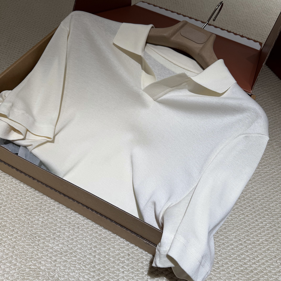Ralph Lauren Silk Cotton POLO Apricot (Cream) - Image 14