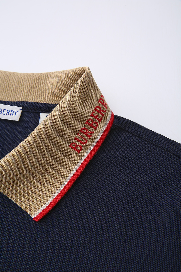 Burberry War Horse Letter Jacquard Collar Polo Shirt - Image 10