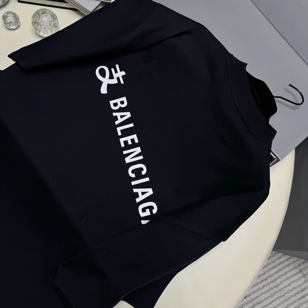 Balenciaga Collab Short Sleeve (Black) - Image 6