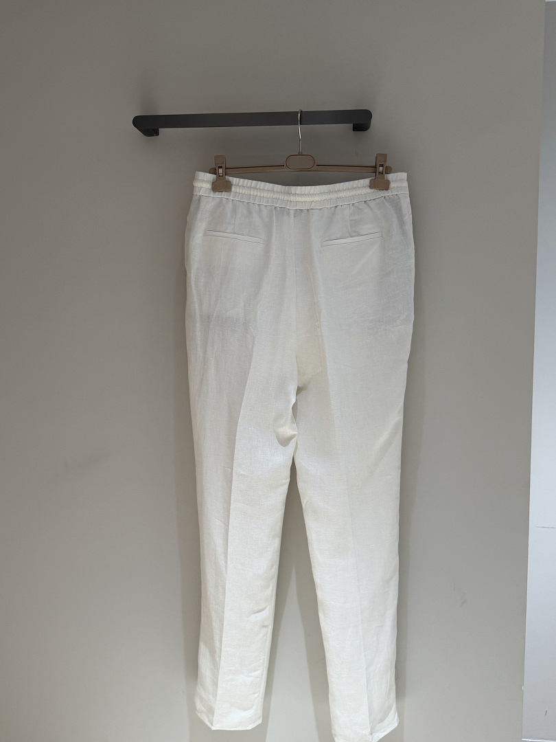 Unbranded Linen Long (White) - Image 5
