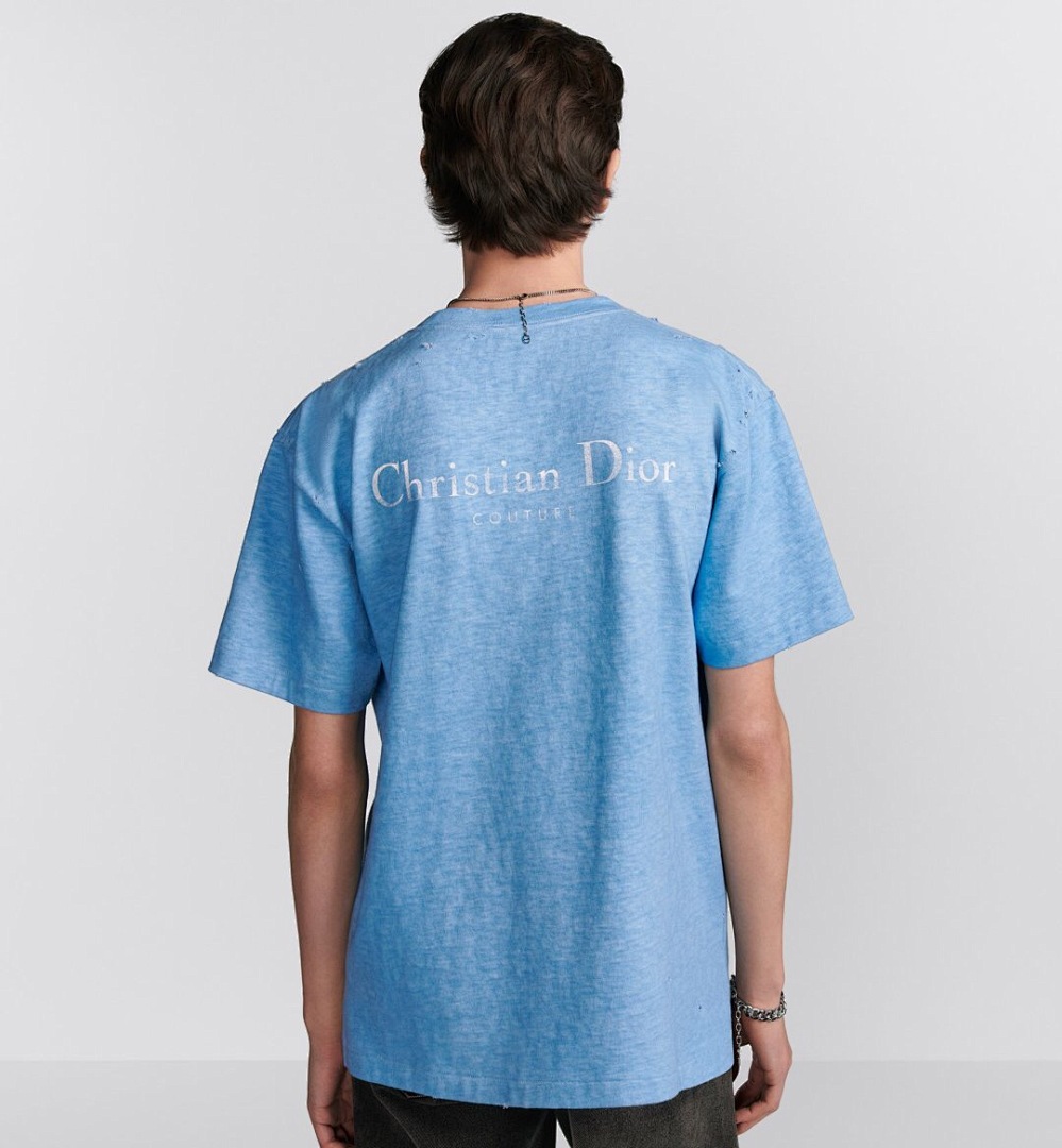 Unbranded Dr Small Print Short Sleeve (Blue) - Image 12