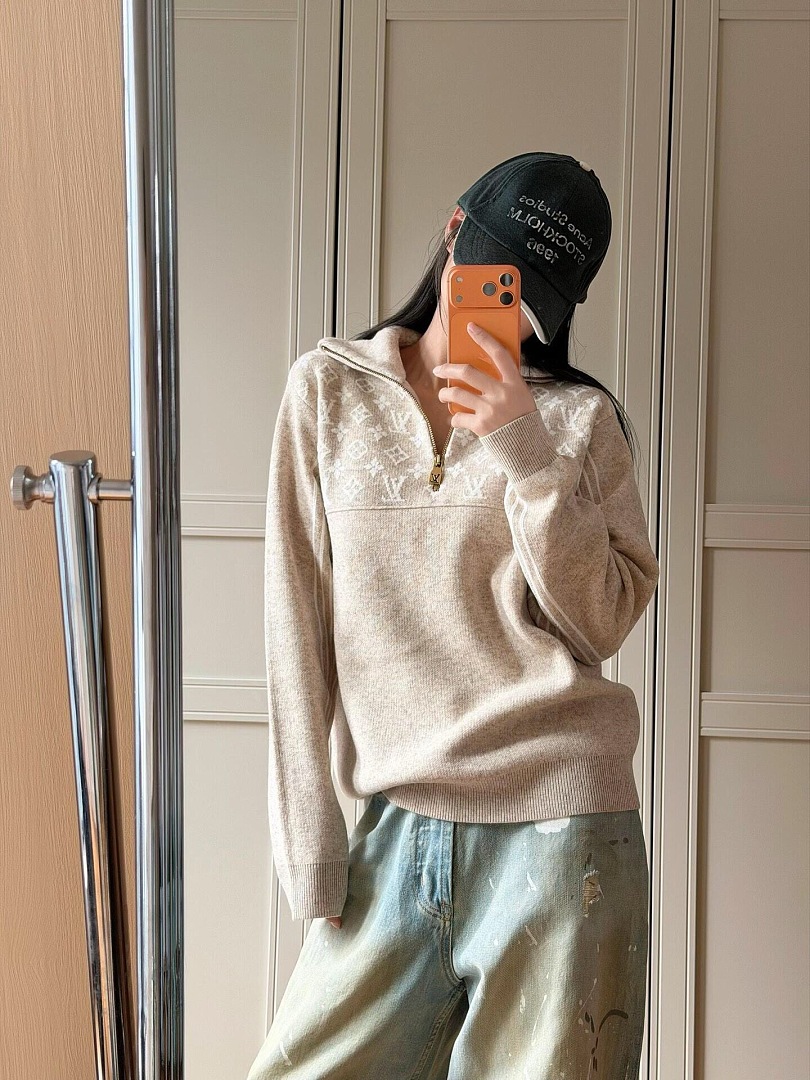 Unbranded Wool Blend Half Zip Sweater - Image 18