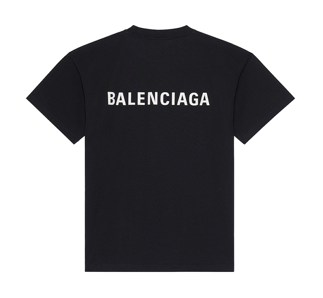 Balenciaga BAL Print Short Sleeve (Black)
