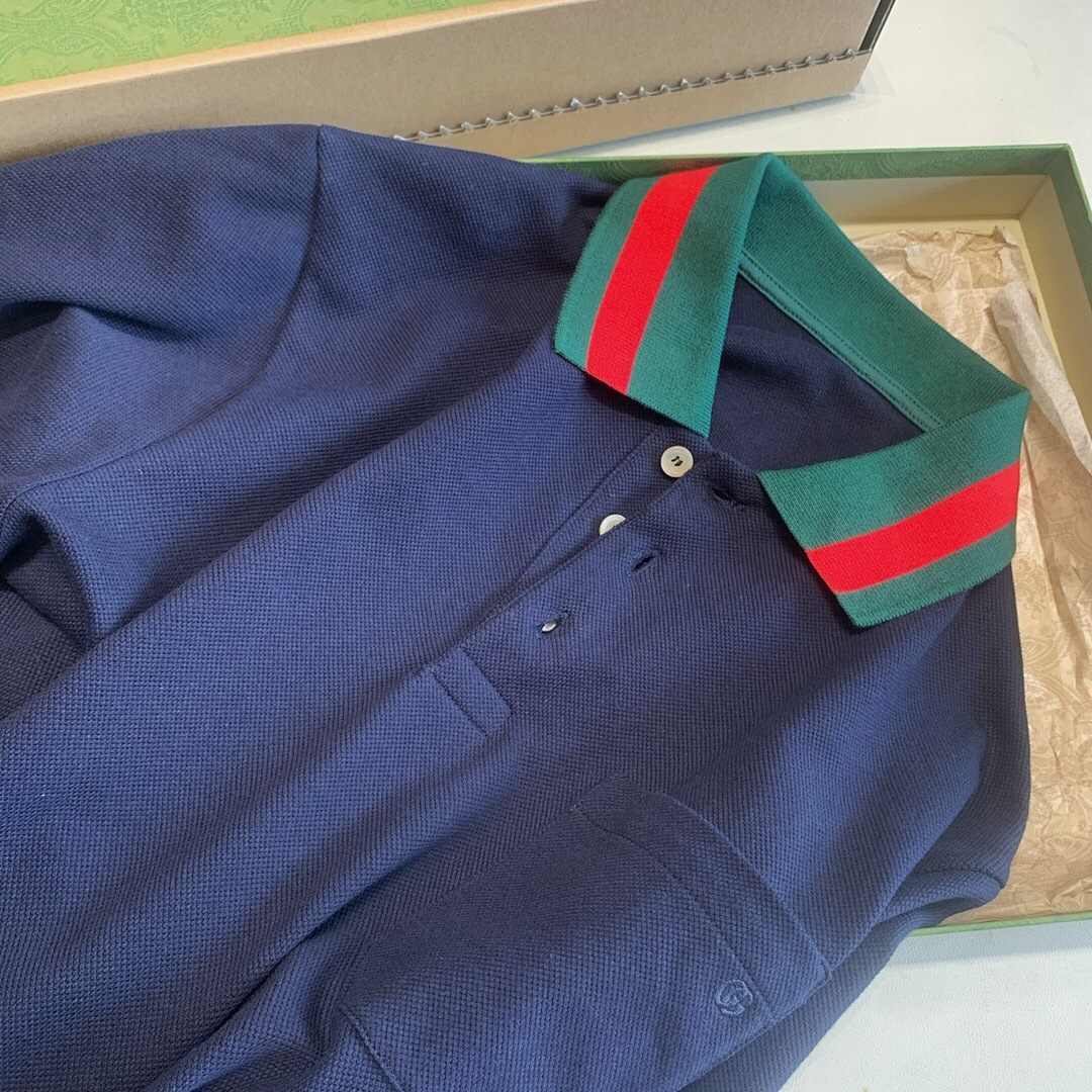 Ralph Lauren Strap Collar Polo (Dark Blue) - Image 5