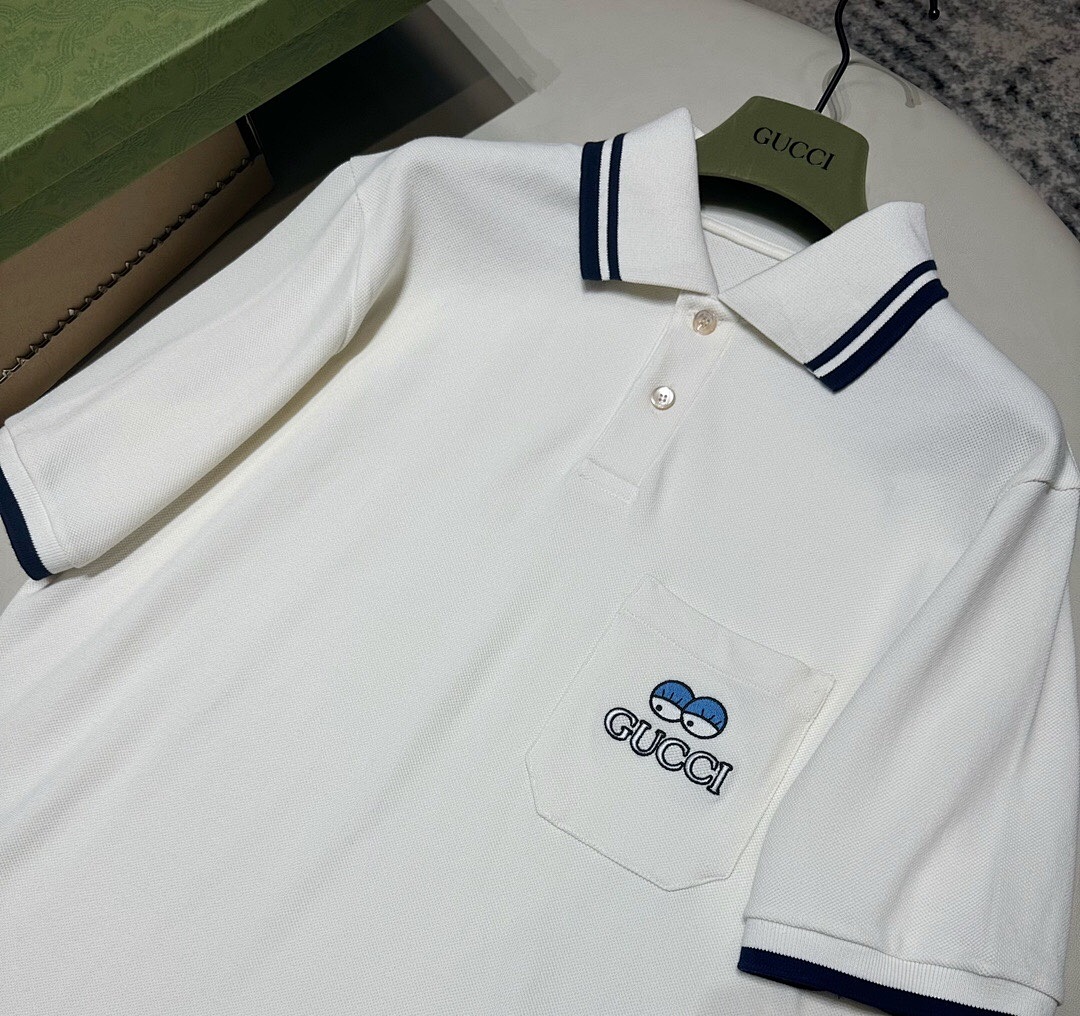 Ralph Lauren Khaki Embroidered POLO (White) - Image 7