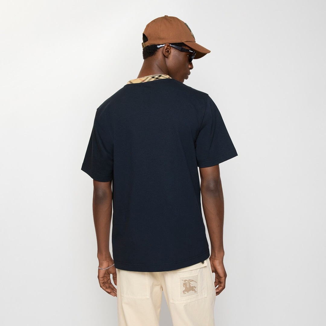 Burberry BR Plaid Collar T (Navy) - Image 12