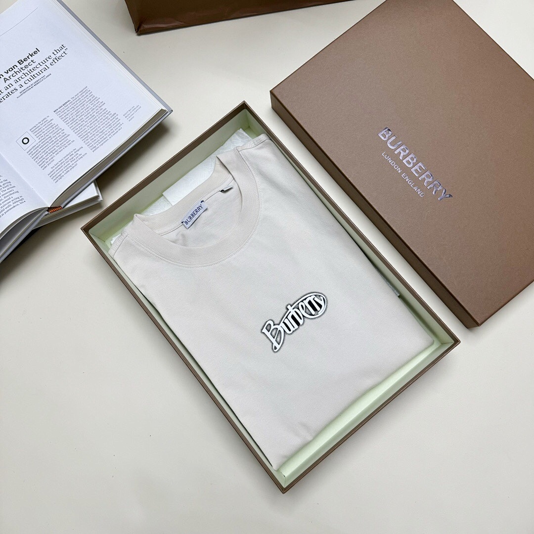 Burberry BBR Velvet Print T Apricot - Image 12