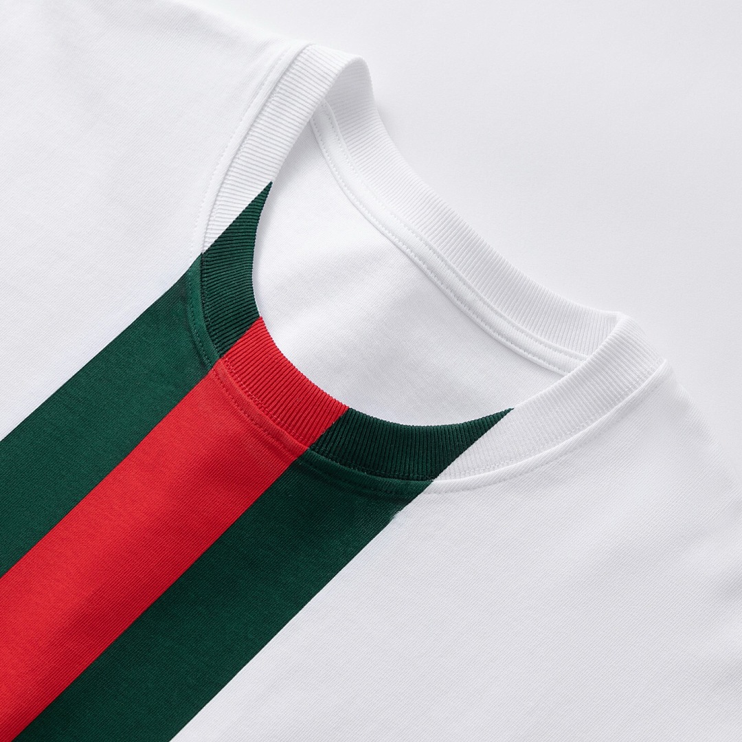 Gucci Striped Print T (White) - Image 6