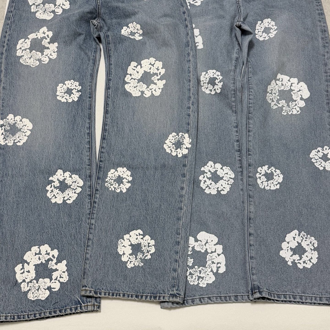 Unbranded Denim Cotton Floral (Blue) - Image 19