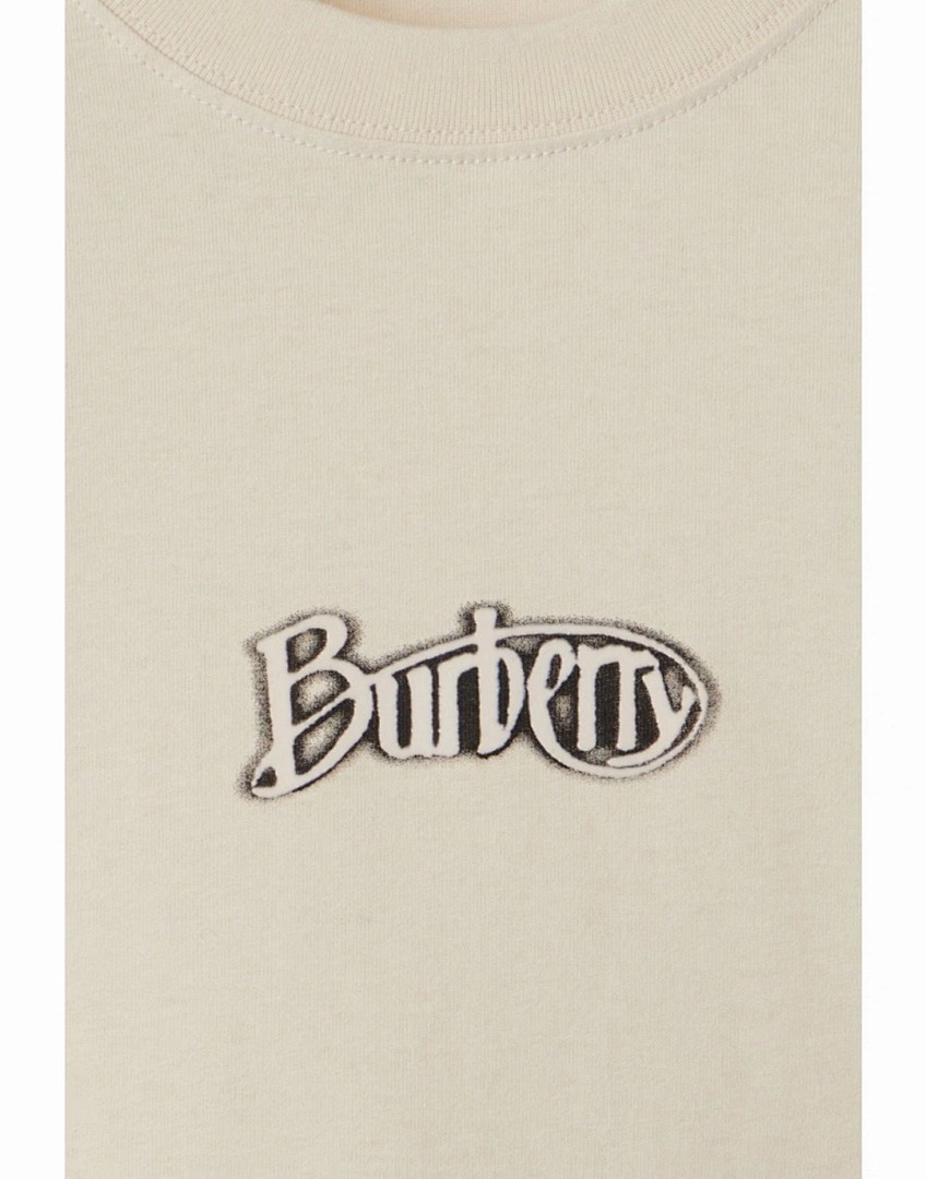 Burberry BBR Velvet Print T Apricot - Image 3