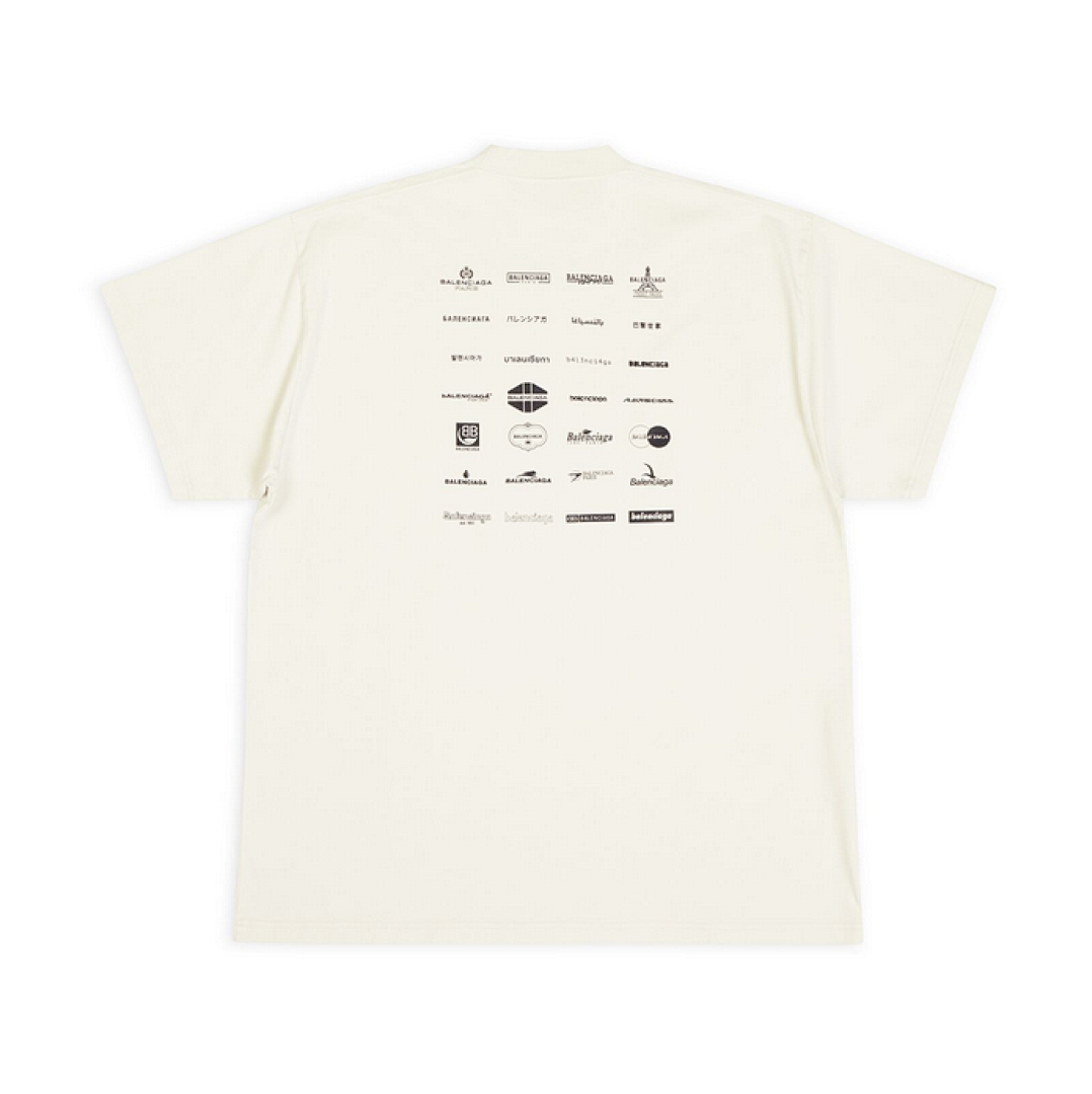 Balenciaga Limited Exclusive Logo Short Sleeve (Grey) - Image 2