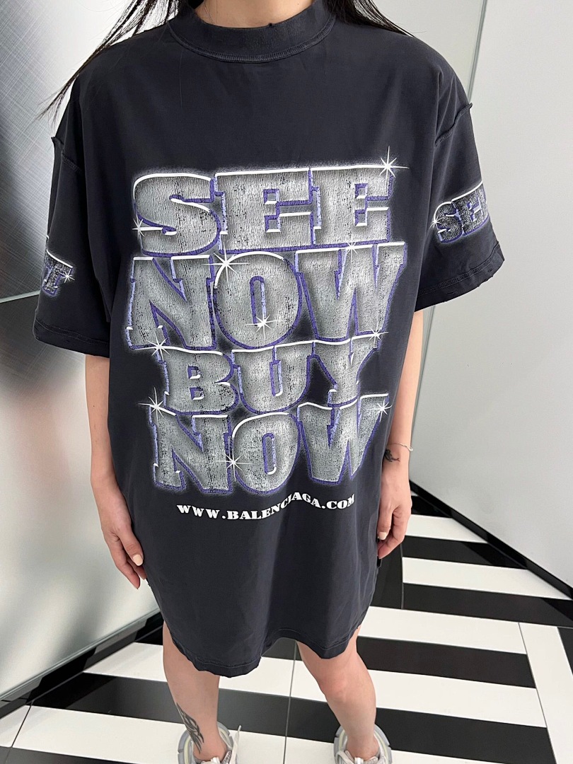 Balenciaga Diamond Print Short Sleeve (Dark Grey) - Image 21