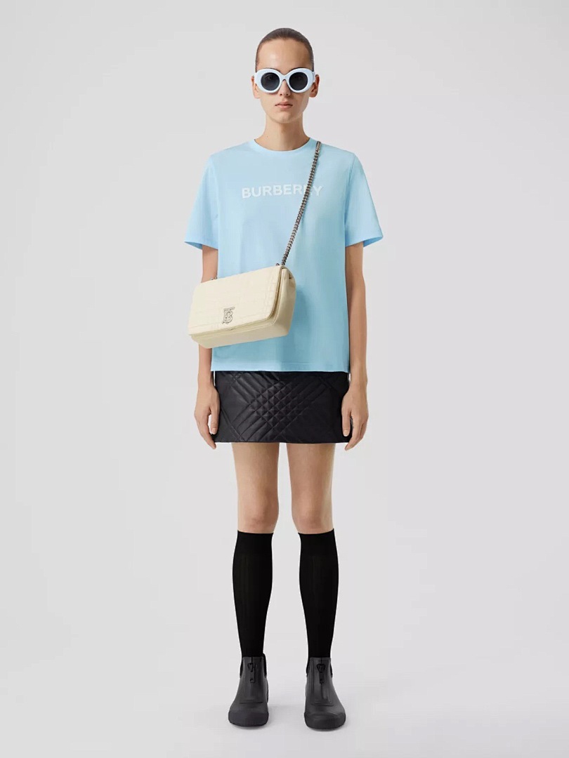 Burberry Short Sleeve Light Blue Woman - Image 14
