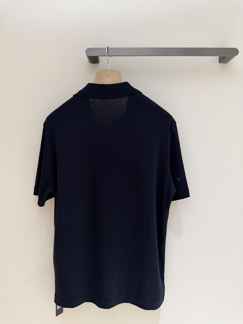 Ralph Lauren Silk Cotton POLO (Navy) - Image 4