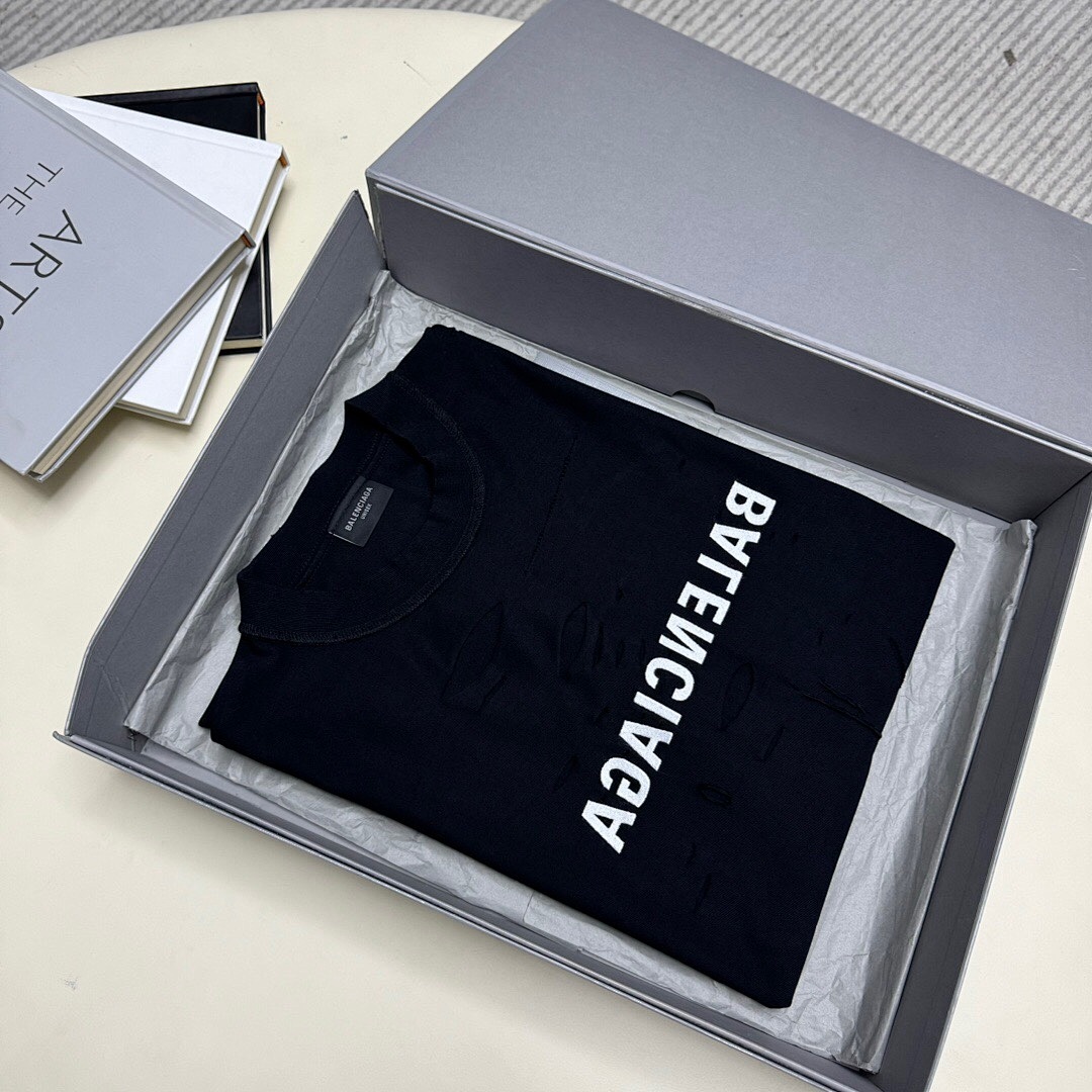 Balenciaga Short Sleeve (Black) - Image 6