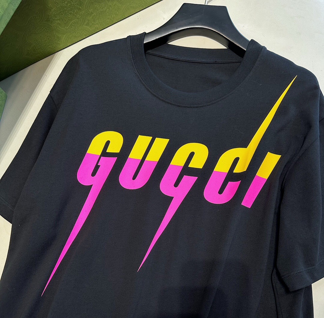 Gucci G Electric Short Sleeve Purple Red And (Yellow) - Image 4