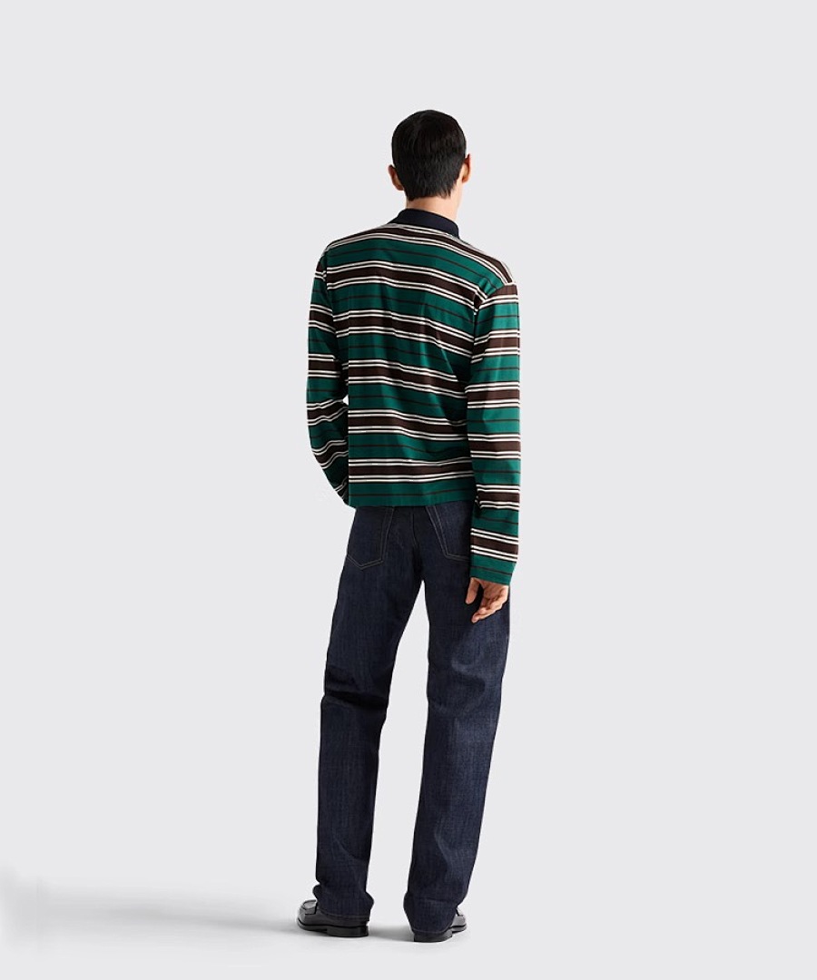 Unbranded Green Striped Long Sleeve T - Image 10