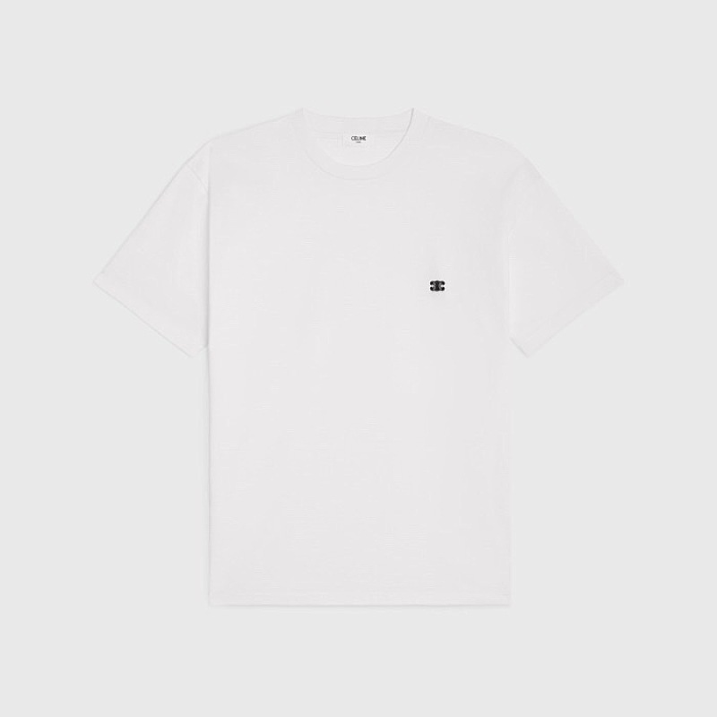 Chanel Double C Embroidered Small Label Short Sleeve (White)