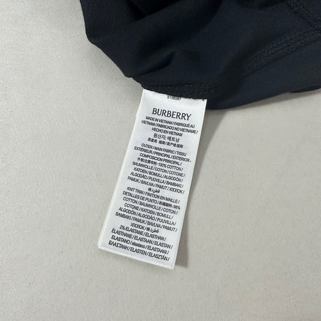 Burberry Gum Print Short Sleeve (Black) - Image 11