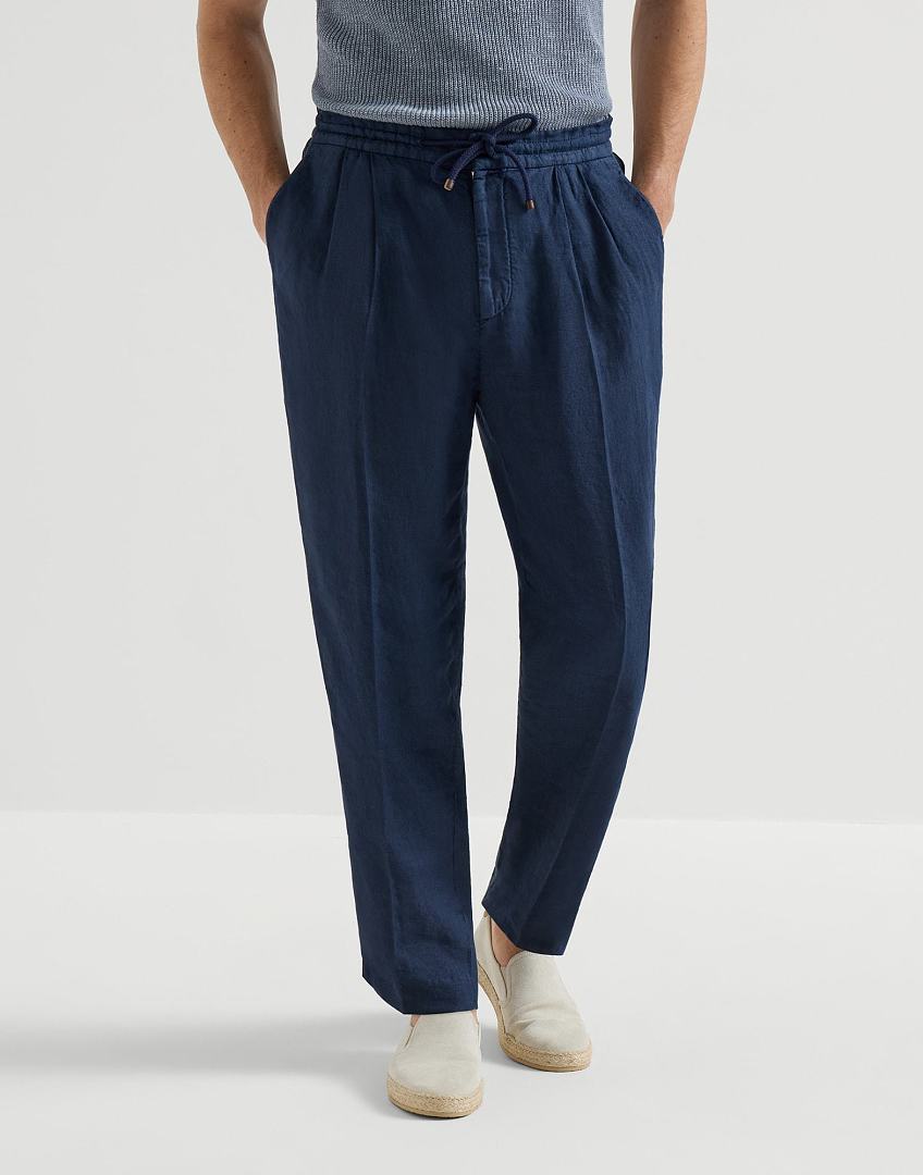 Unbranded Linen Long (Dark Blue)