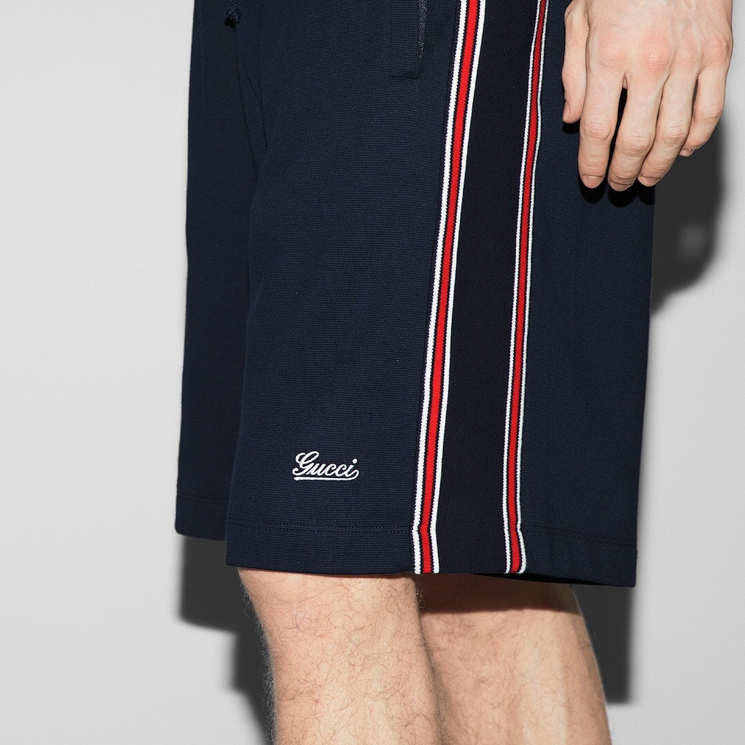 Gucci Red Striped Strap Short - Image 14