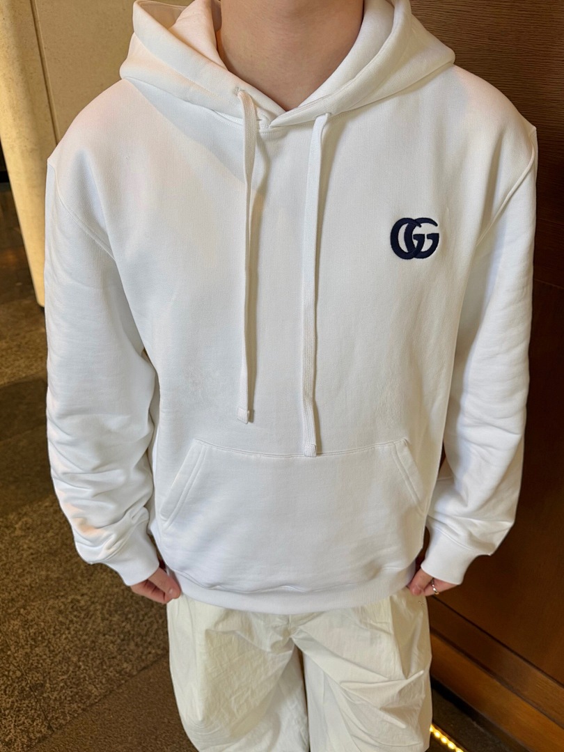 Gucci Double G Embroidered (White) - Image 16
