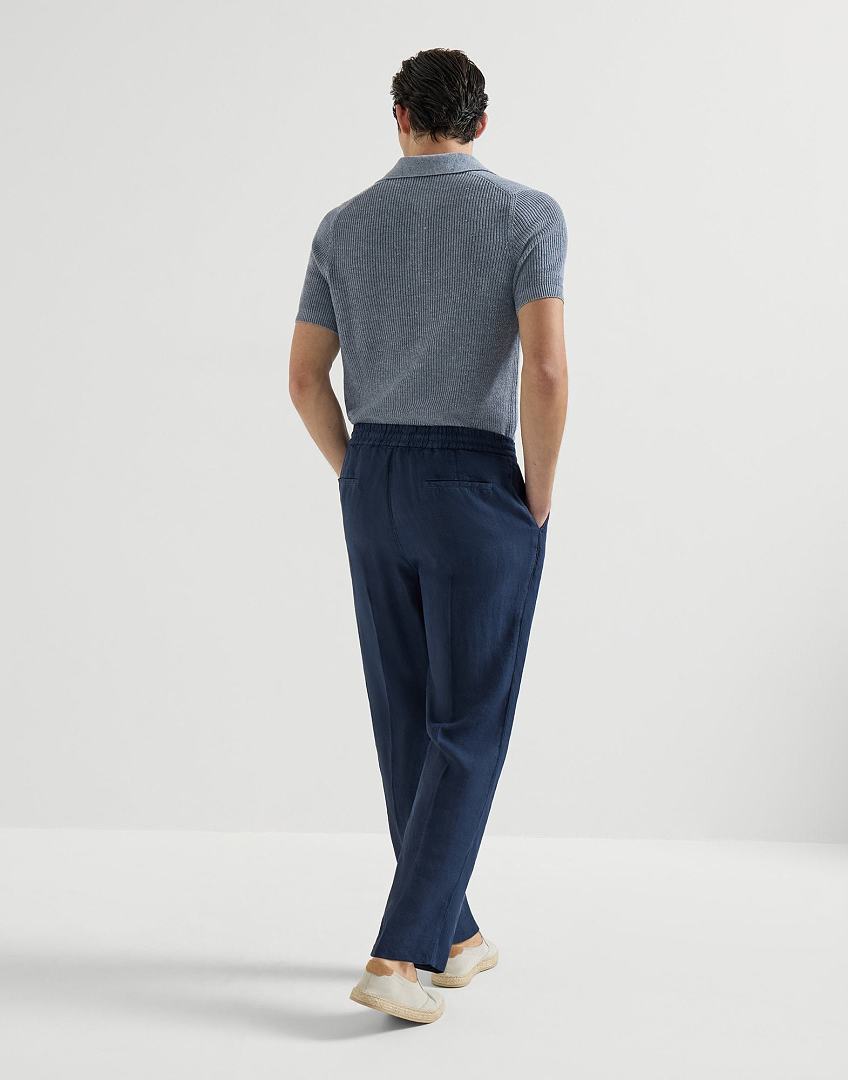 Unbranded Linen Long (Dark Blue) - Image 15