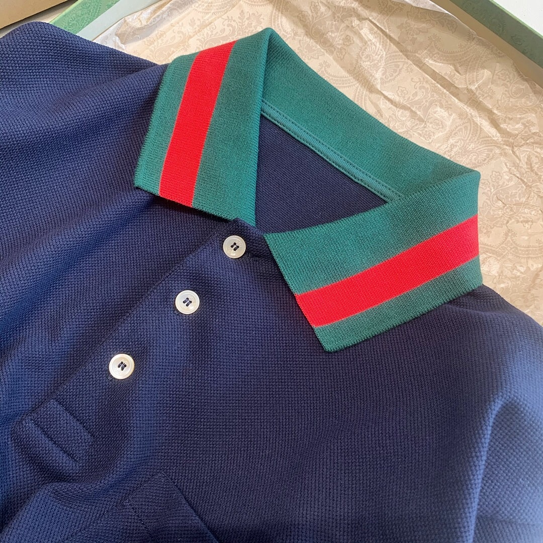 Ralph Lauren Strap Collar Polo (Dark Blue) - Image 8