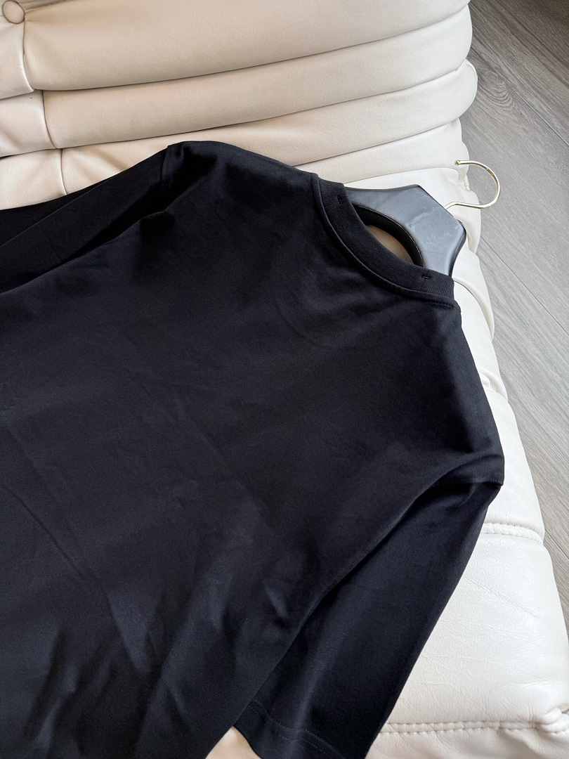 Burberry Silk Print Short Sleeve (Black) - Image 8
