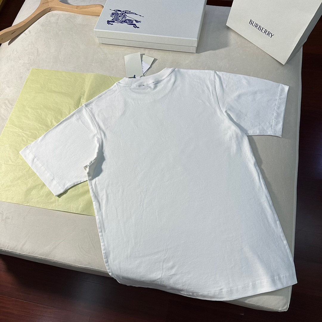 Burberry Floral Embroidered Short Sleeve (White) - Image 11