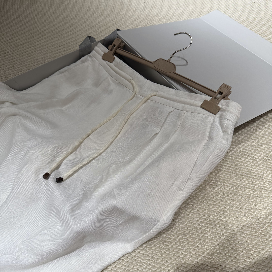 Unbranded Linen Long (White) - Image 7