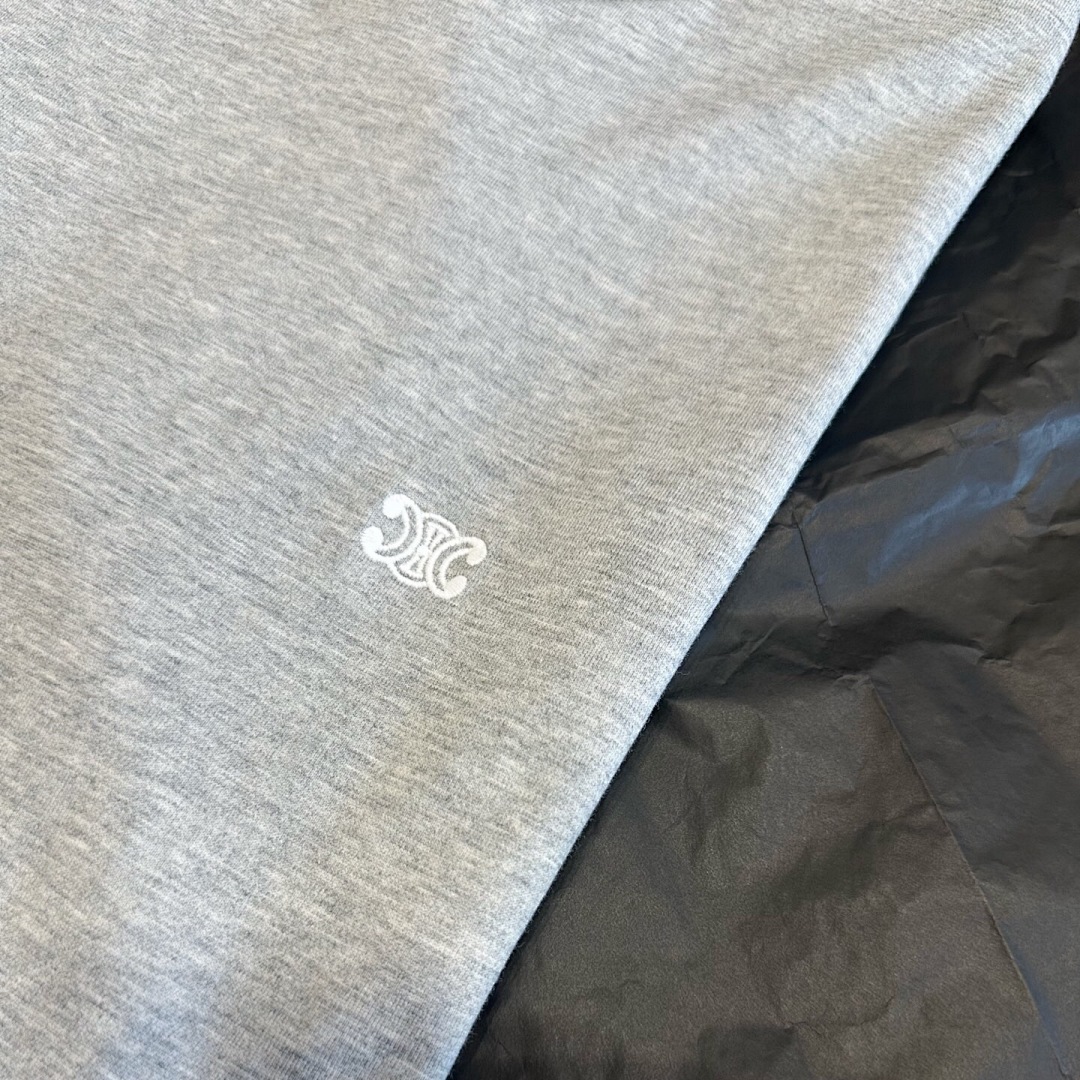 Chanel Double C Embroidered Small Label Short Sleeve (Grey) - Image 10