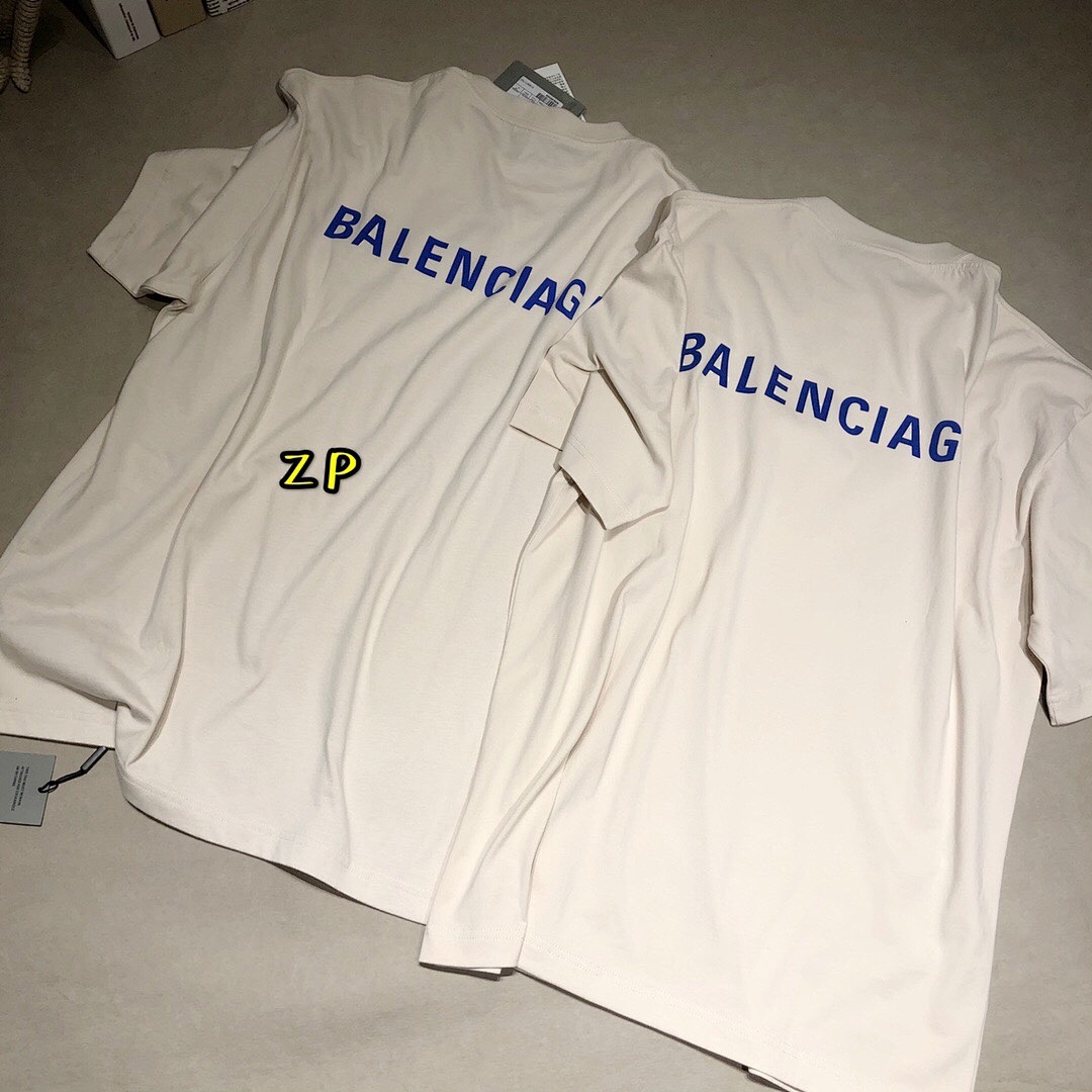 Balenciaga Blue Print Short Sleeve - Image 4