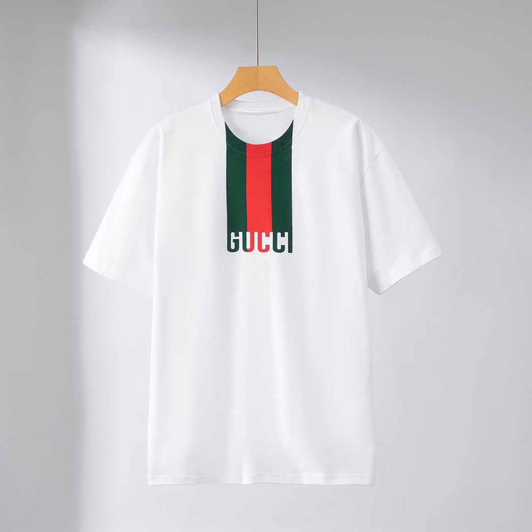 Gucci Striped Print T (White) - Image 3