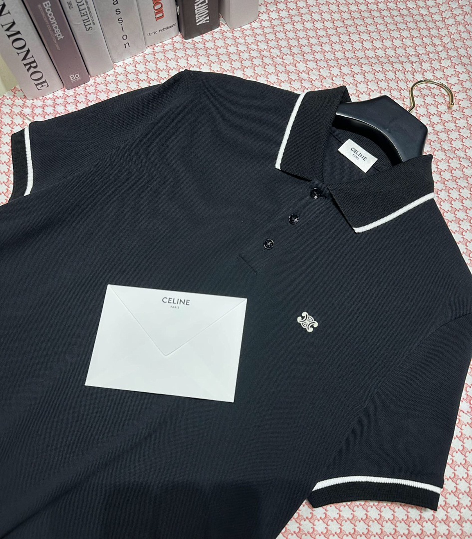 Chanel Double C Embroidered Polo (Black) - Image 4
