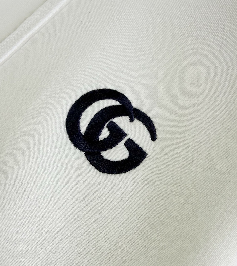 Gucci Double G Embroidered (White) - Image 7