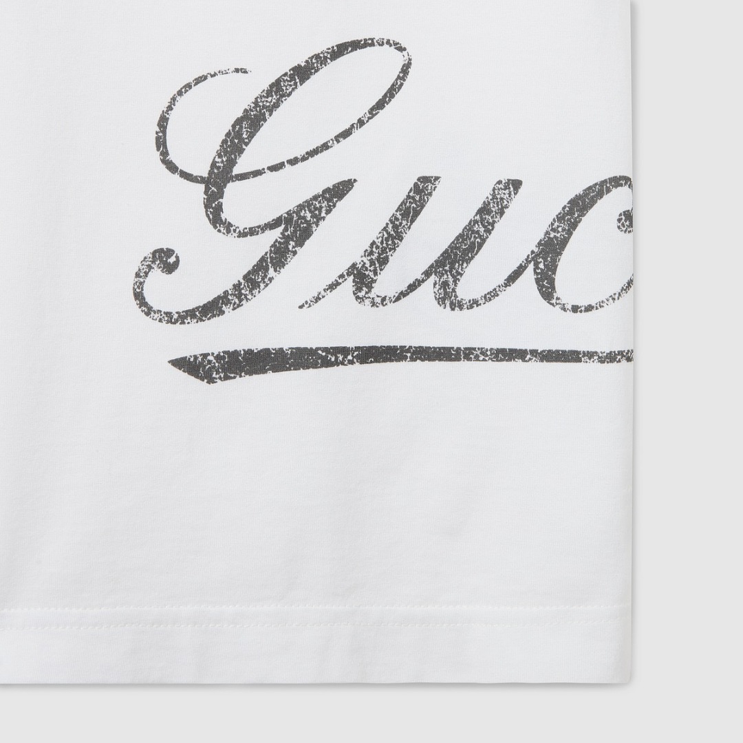 Gucci White Cotton T - Image 3