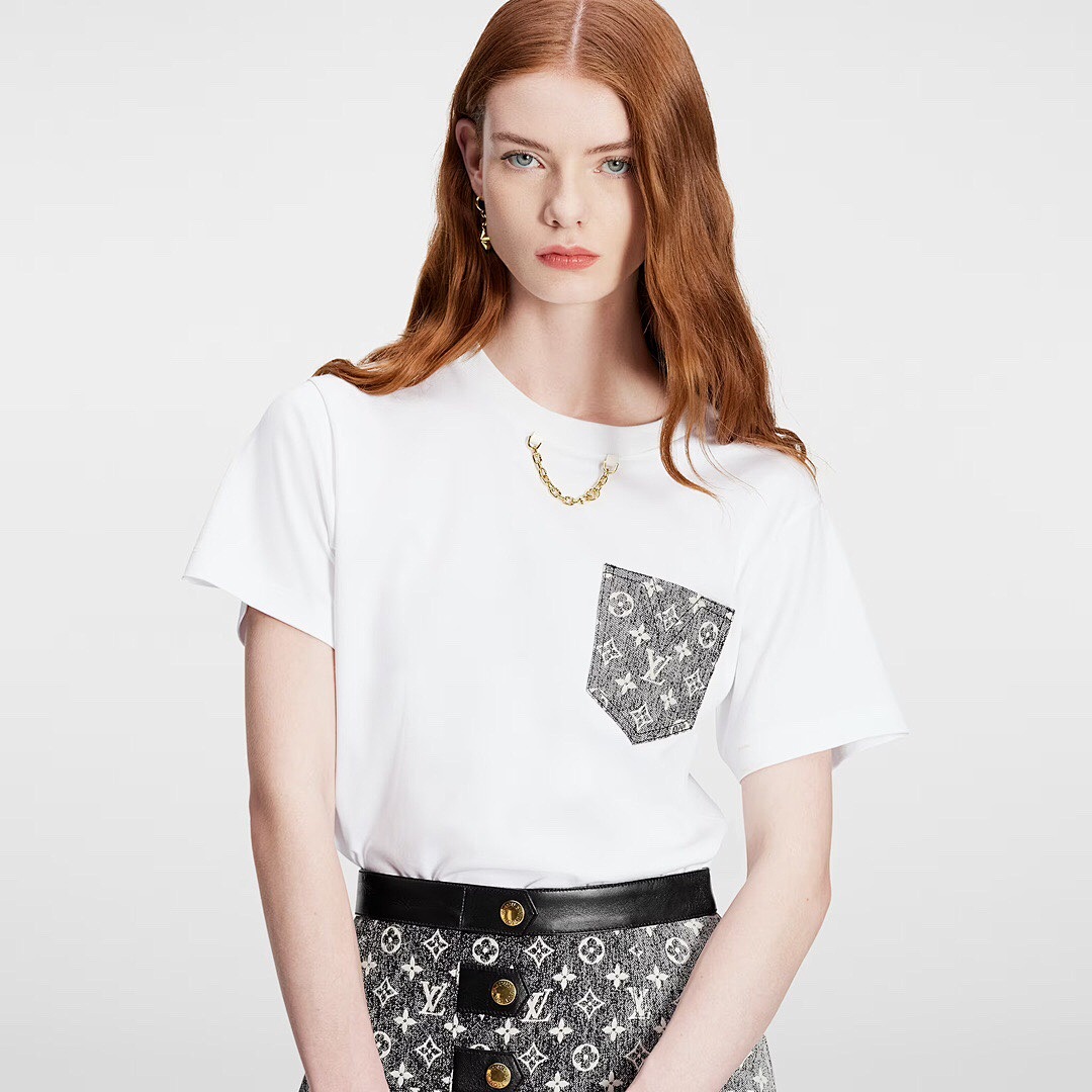 Unbranded Floral Denim Short Sleeve White (Women) - Image 17