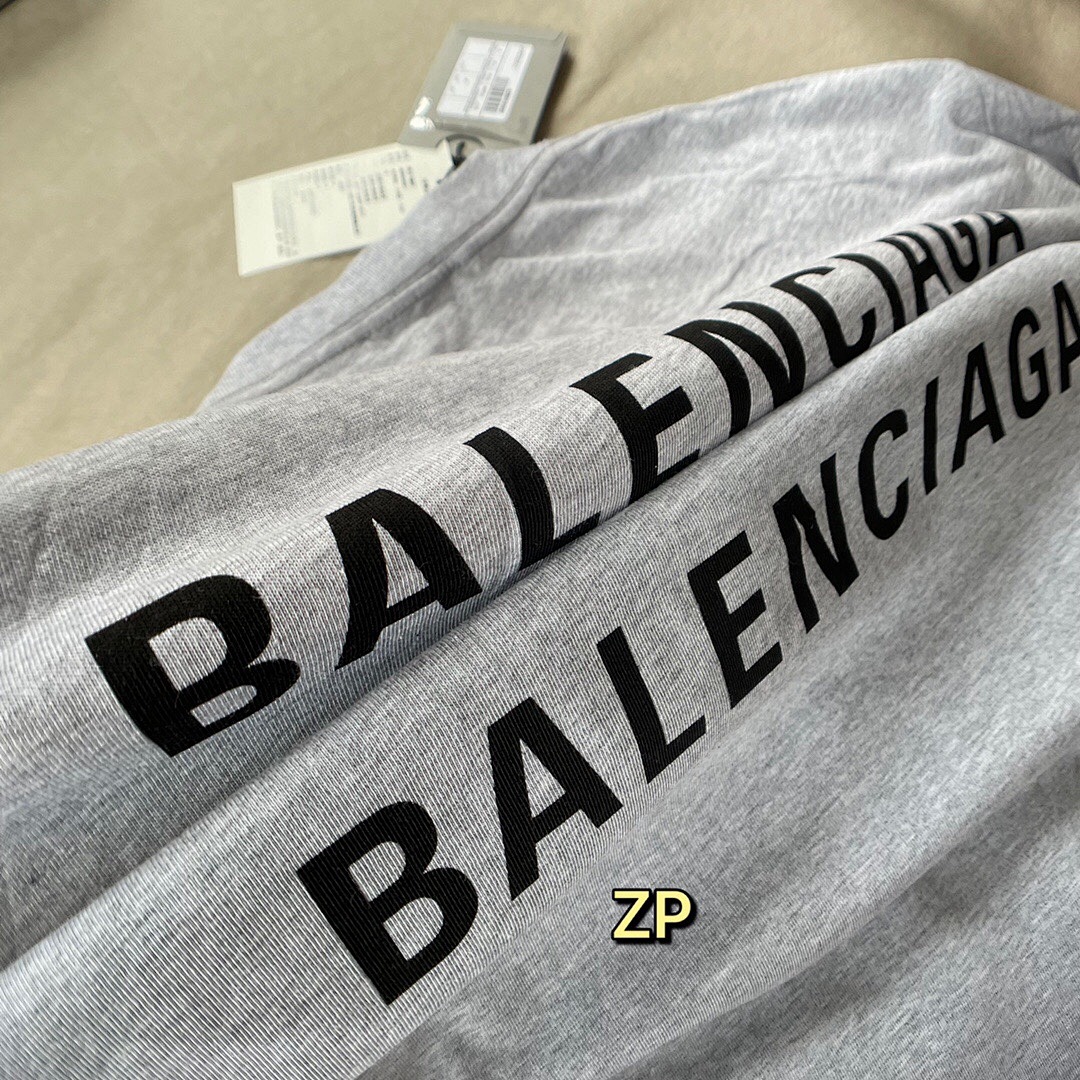Balenciaga Print Short Sleeve (Grey) - Image 6