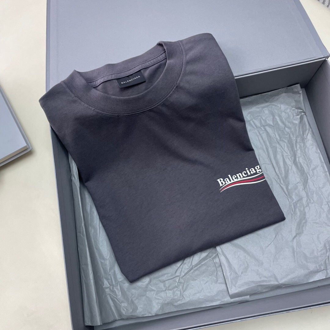 Balenciaga Print Short Sleeve (Grey) - Image 7