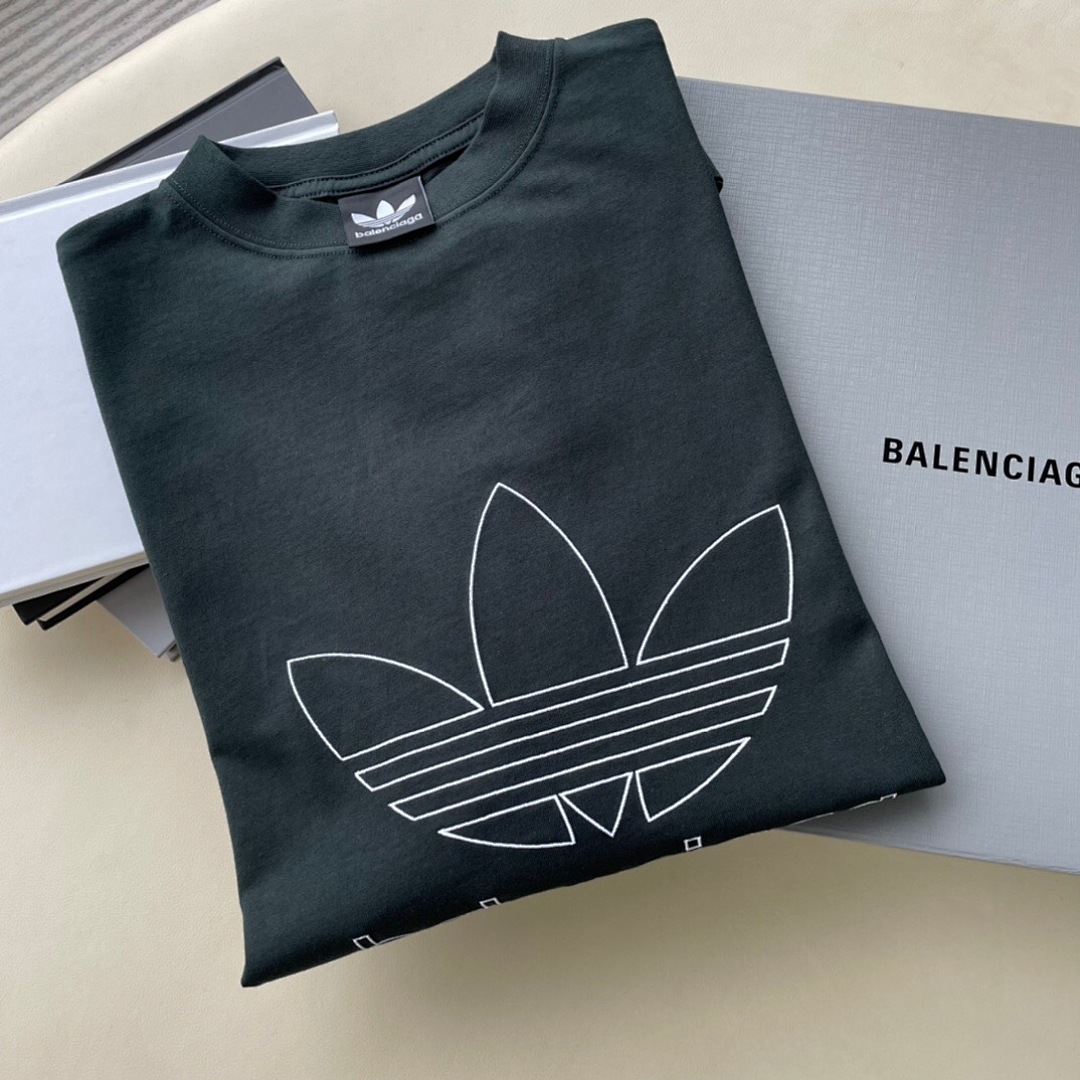 Balenciaga Triple Leaf Grass Collab Short Sleeve Ink (Green) - Image 8