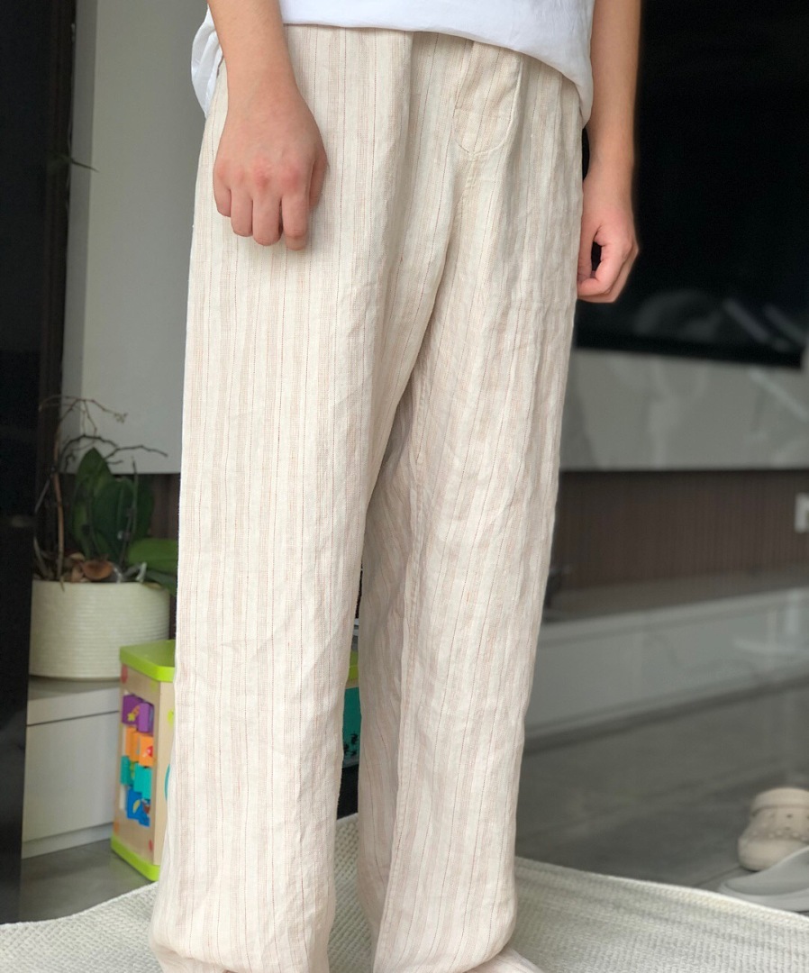 Unbranded Striped Linen Long - Image 26