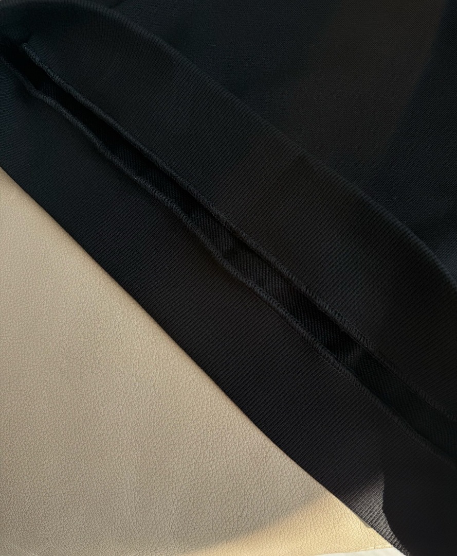 Celine Black Embroidered Label Collar - Image 7