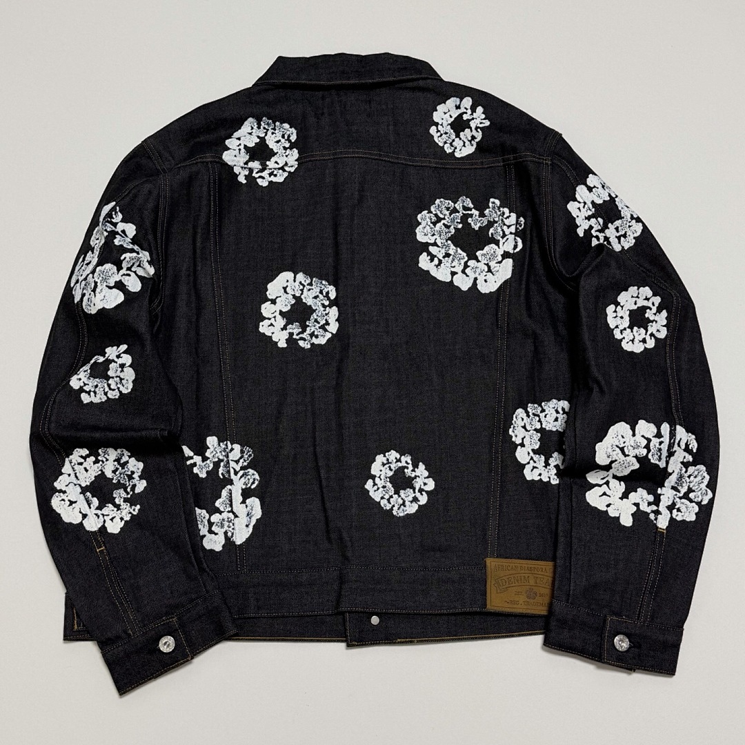 Unbranded Denim Cotton Floral (Black) - Image 5