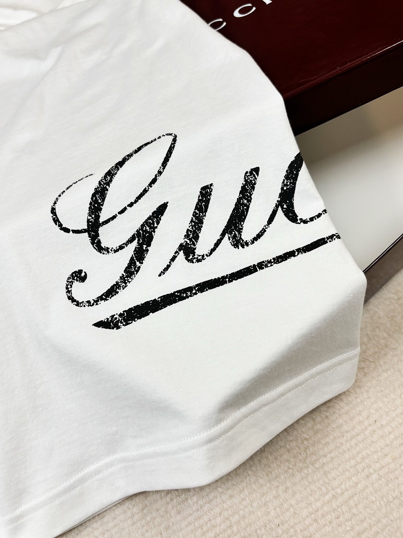 Gucci White Cotton T - Image 11